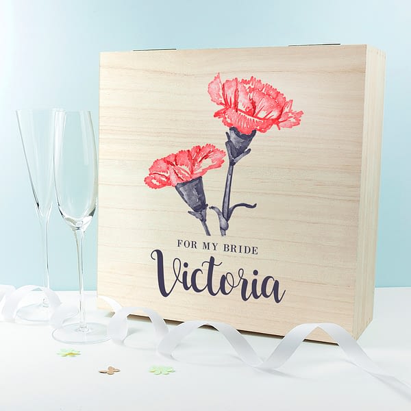 Personalised For My Bride on Our Wedding Day Box