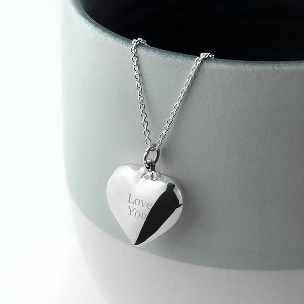 Personalised Cherish Heart Necklace