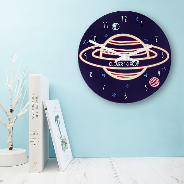 Out Of This World Personalised Space Wall Clock