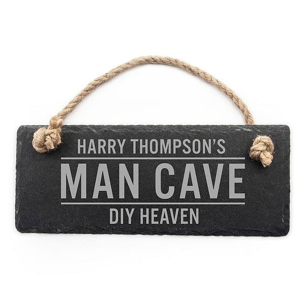 Personalised Slate Man Cave Sign