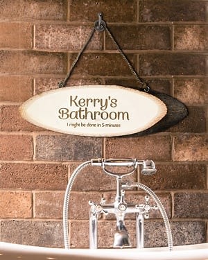 Your Bathroom Wooden Sign