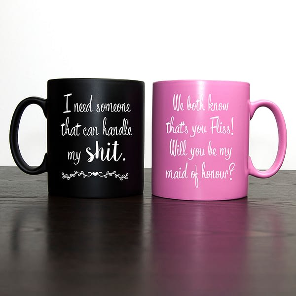 Personalised Can You Handle It Maid Of Honour Mug