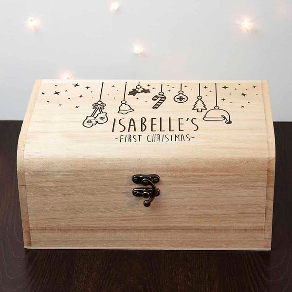 Personalised Baby's First Christmas Eve Chest