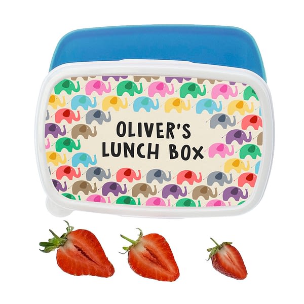 Patchwork Elephants Lunch Box