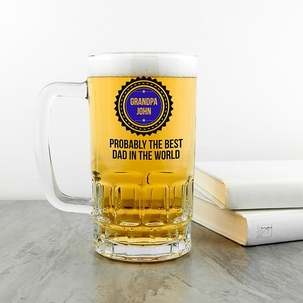 Personalised Probably The Best Beer Glass Tankard