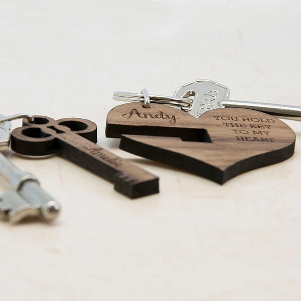 You Hold The Key To My Heart Keyring Set Of Two