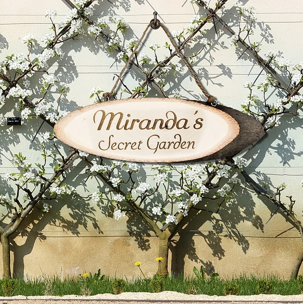 Secret Garden Personalised Wooden Sign