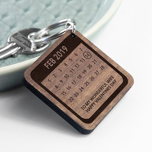 Personalised A Day To Remember Square Keyring