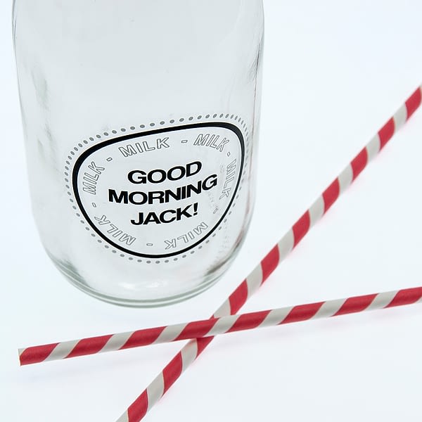 Good Morning Little One Milk Bottle & Straw