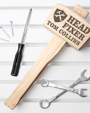 Head Fixer Personalised Wooden Mallet