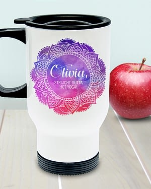 Personalised Spirited White Travel Mug