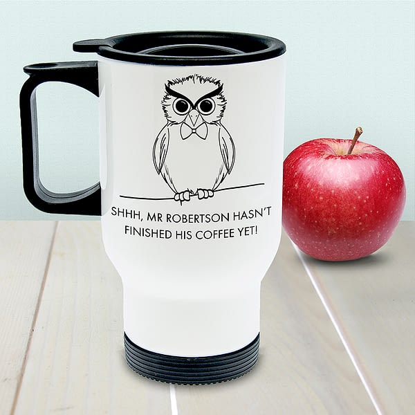 Personalised Teacher's Shhhh Travel Mug