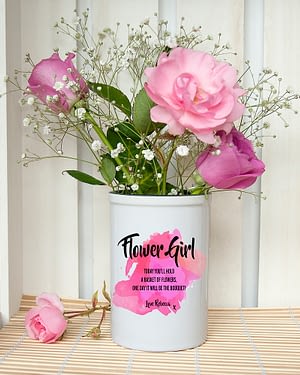 Personalised Flower Girl Vase