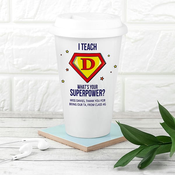 Personalised Super Teacher Travel Mug