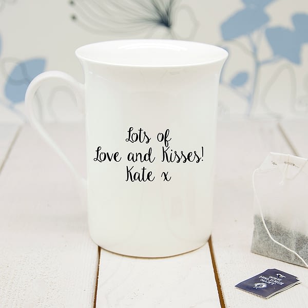 Personalised Have A Rice Day Bone China Mug