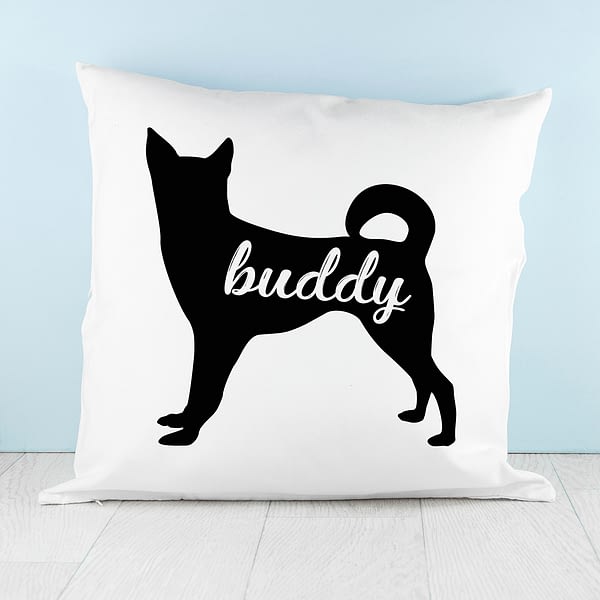 Personalised Husky Silhouette Cushion Cover