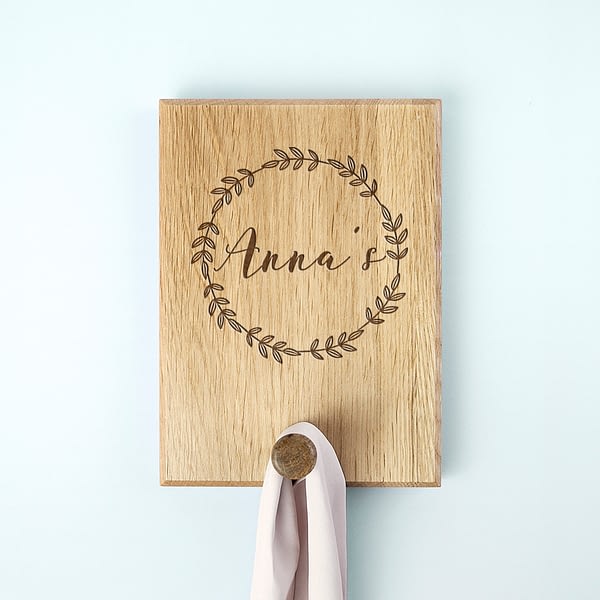 Personalised Wreath Peg Hook