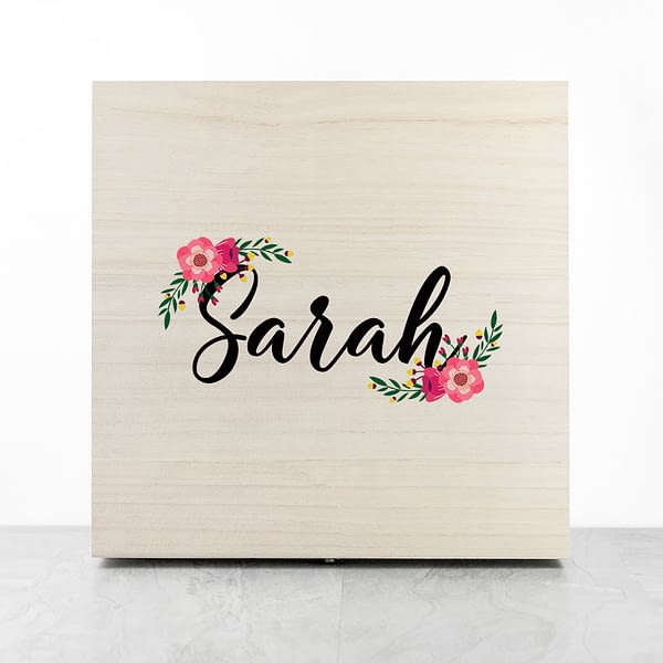 Personalised Floral Bridesmaid Box