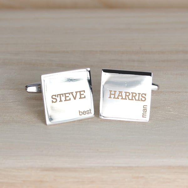 Modern Style Wedding Cufflinks