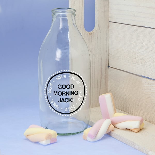 Good Morning Little One Milk Bottle & Straw