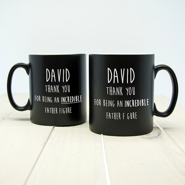 Incredible Father Figure Black Matte Mug