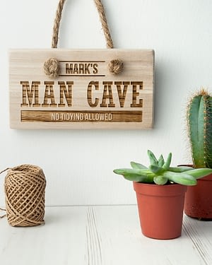 Personalised MAN CAVE Wooden Sign