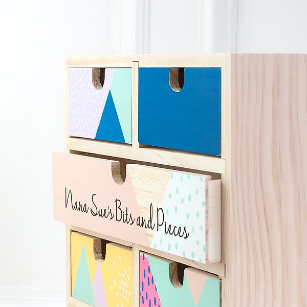 Personalised Geometric Accessory Drawers