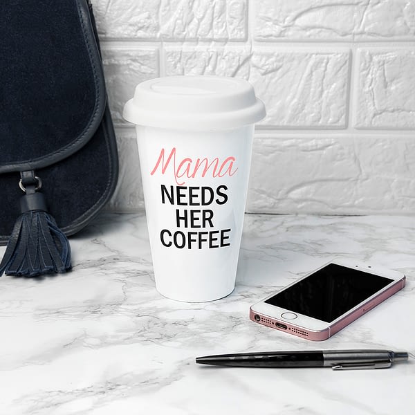 Personalised Mama's Got Needs Travel Mug